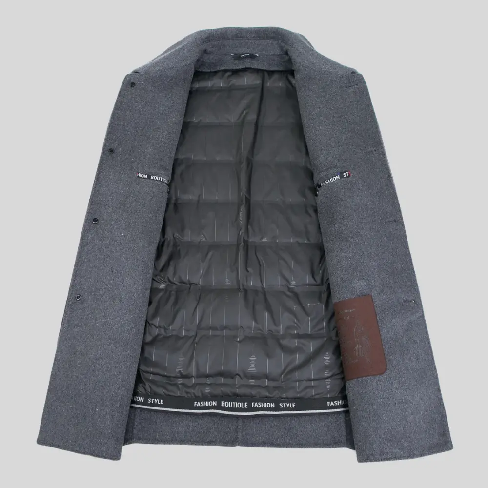 Mens Single Breasted Overcoat
