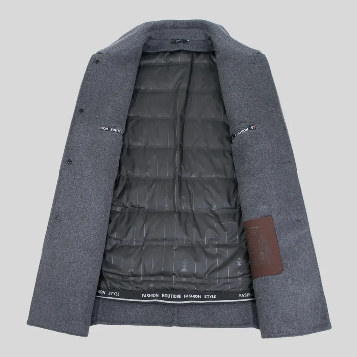 Mens Single Breasted Overcoat