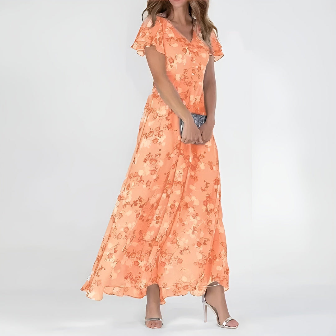 Elegant Floral Summer Maxi Dress
