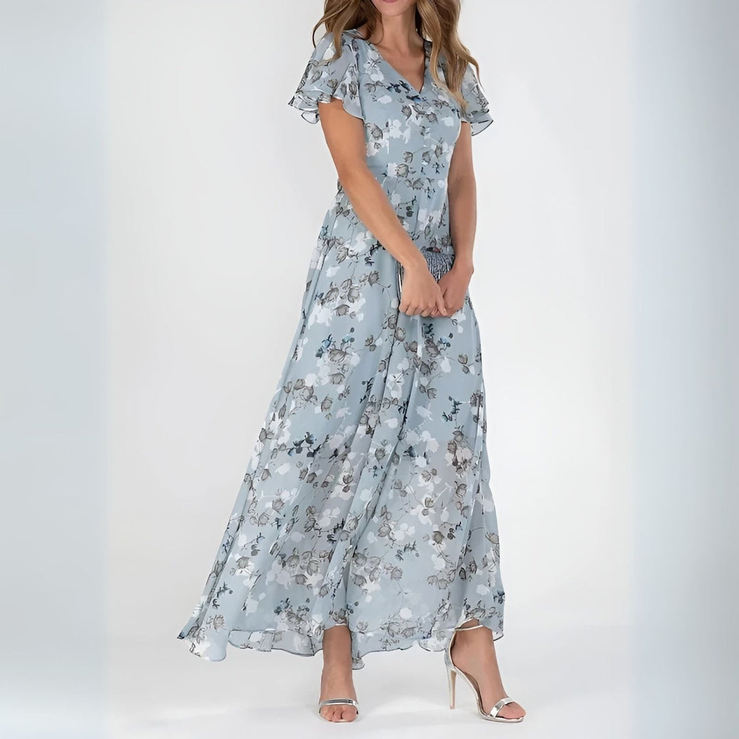 Elegant Floral Summer Maxi Dress
