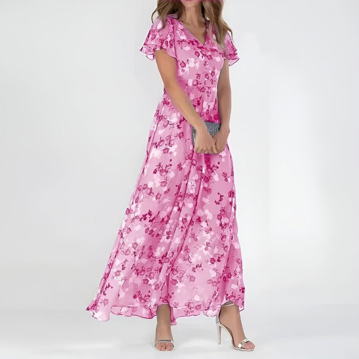 Elegant Floral Summer Maxi Dress