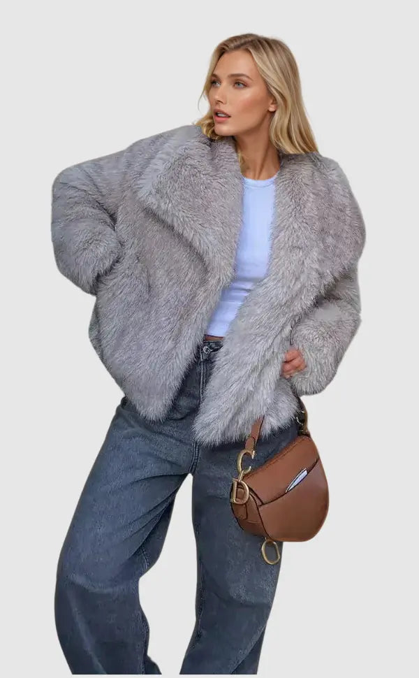Isabella | Luxe Faux Fur Cropped Jacket