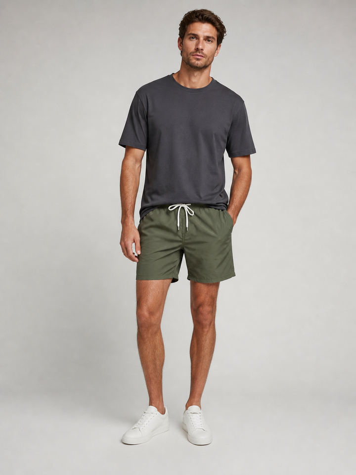 Men's Board Shorts with Drawstring Waist