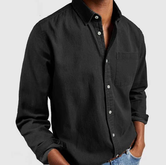 Casual Long Sleeve Button-Up Shirt