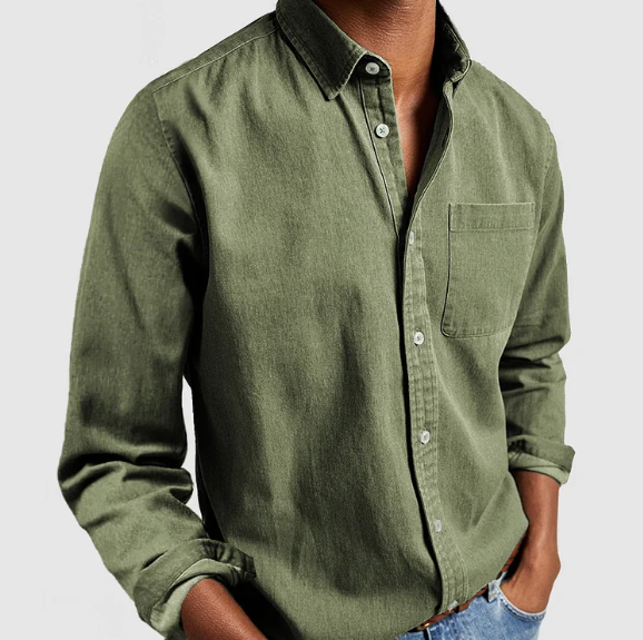 Casual Long Sleeve Button-Up Shirt