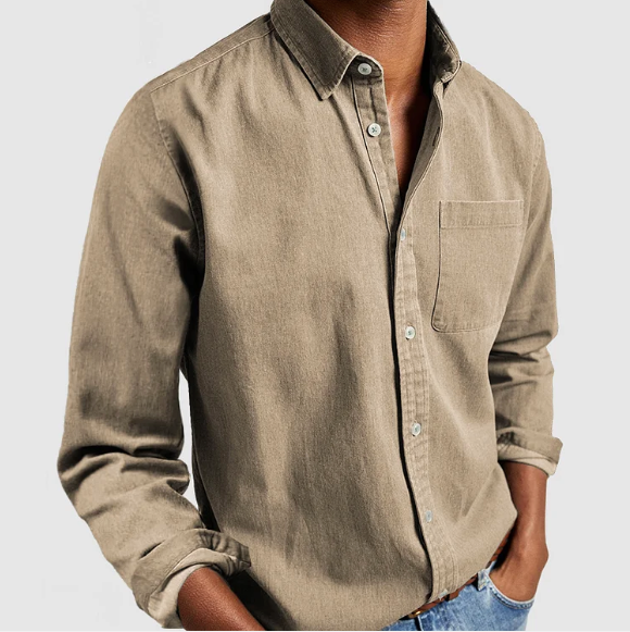 Casual Long Sleeve Button-Up Shirt