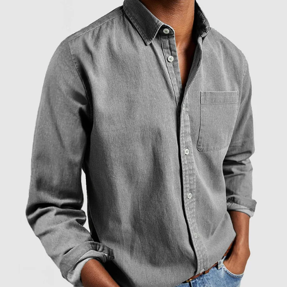 Casual Long Sleeve Button-Up Shirt