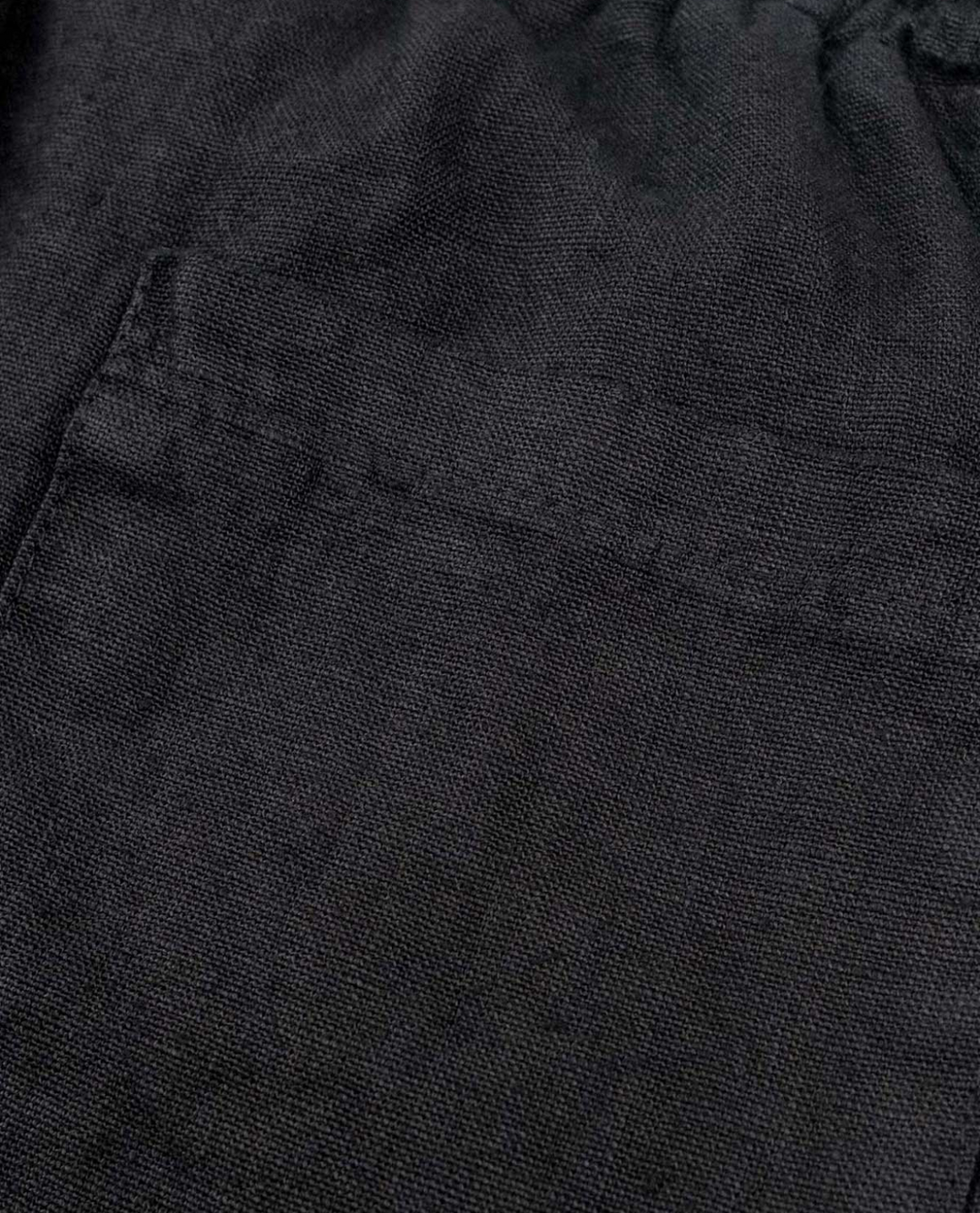 Men's Linen Drawstring Shorts with Side Pockets