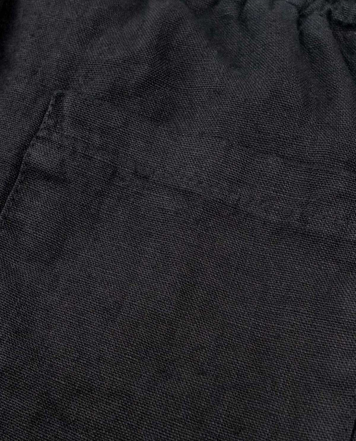 Men's Linen Drawstring Shorts with Side Pockets