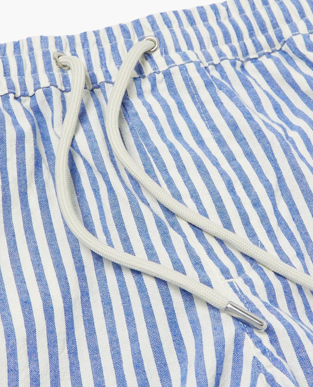 Men's Striped Drawstring Shorts with Side Pockets