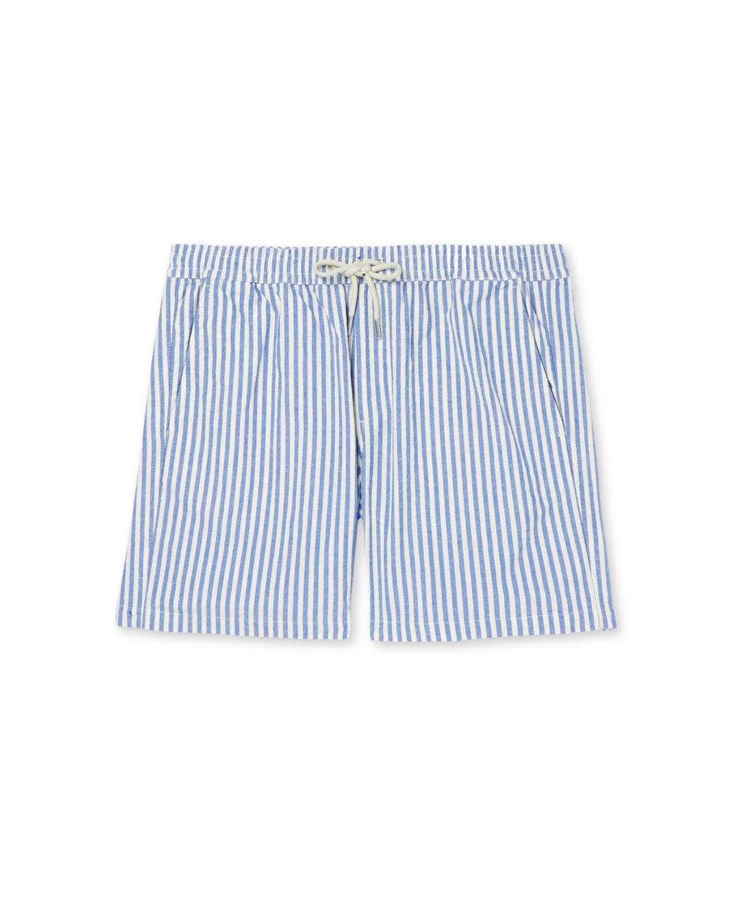 Men's Striped Drawstring Shorts with Side Pockets