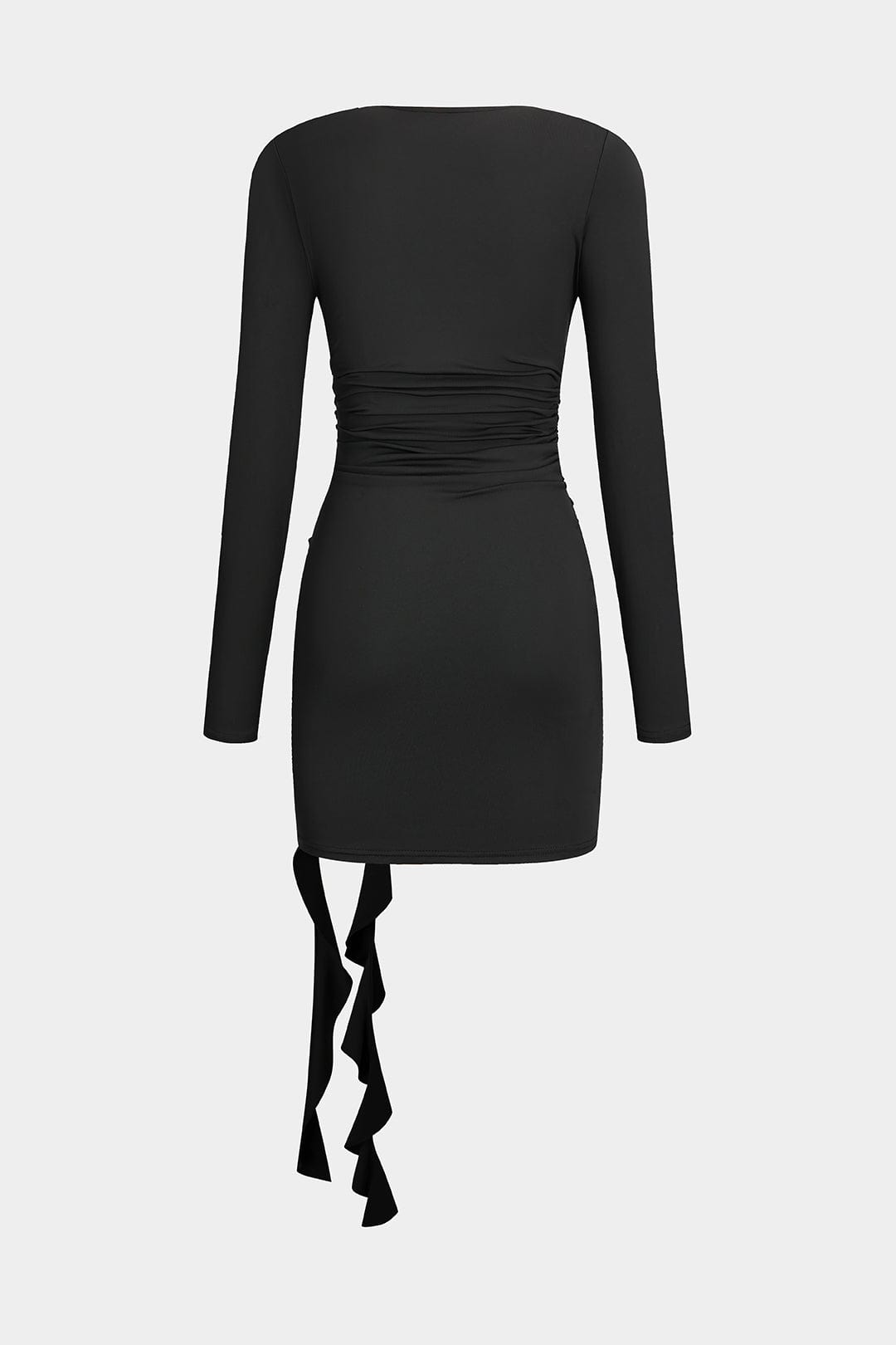 Natalia | Ruched Long Sleeve Bodycon Mini Dress