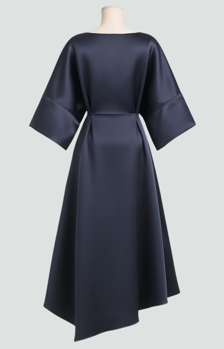 Isadora | Elegant Satin A Line Midi Dress