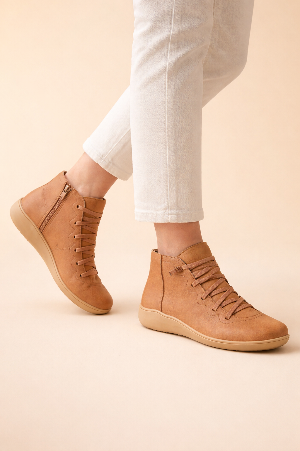 Lace Up Ankle Boots for Women