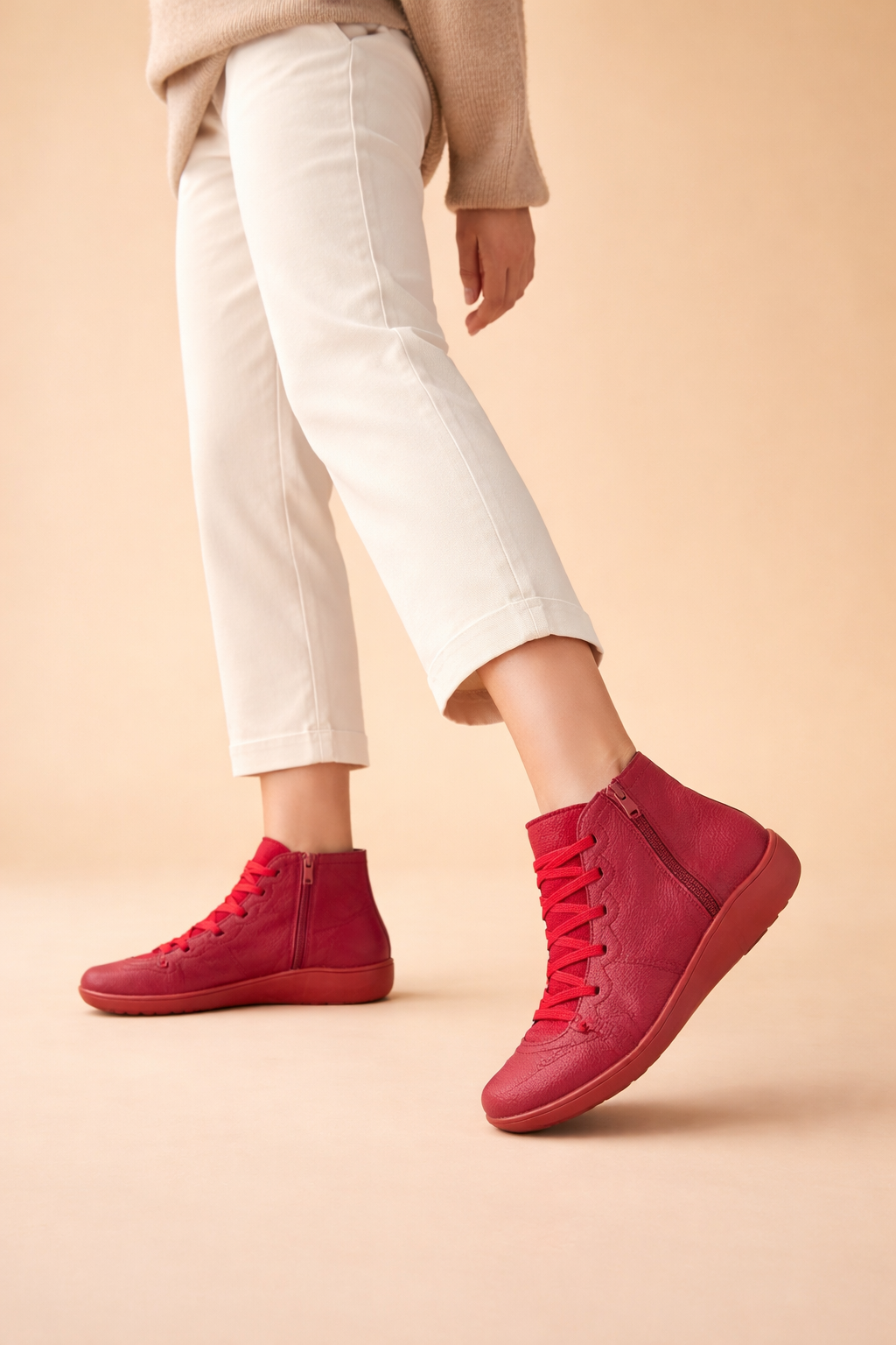 Lace Up Ankle Boots for Women