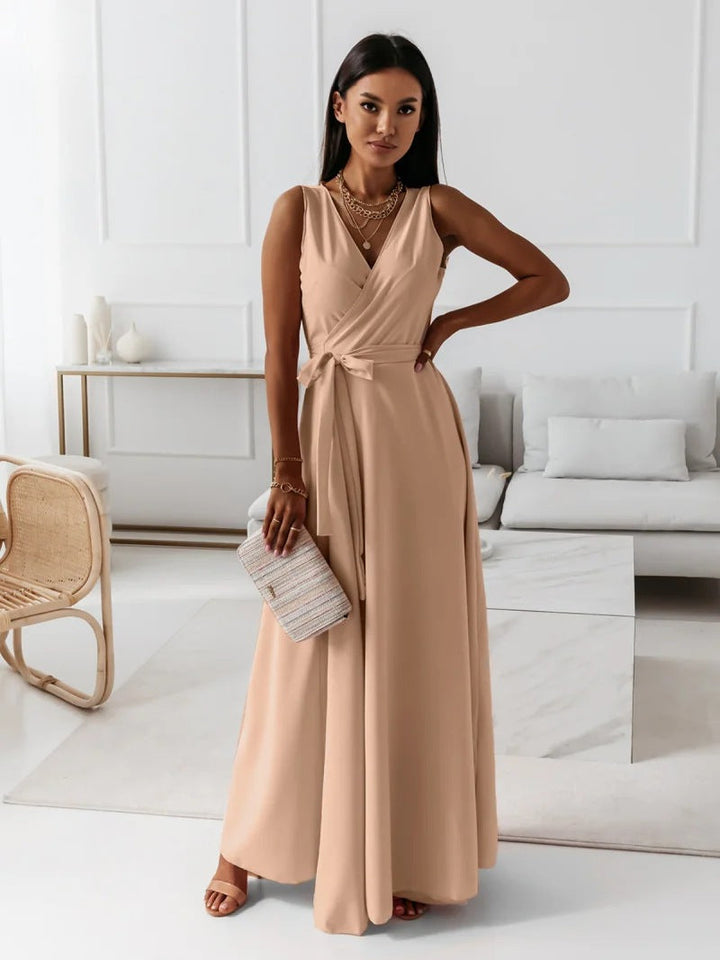 Grace | Satin Wrap Occasion Maxi Dress