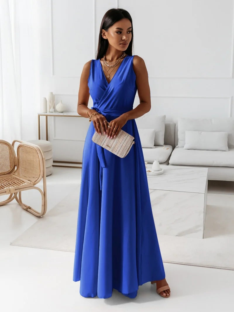 Grace | Satin Wrap Occasion Maxi Dress