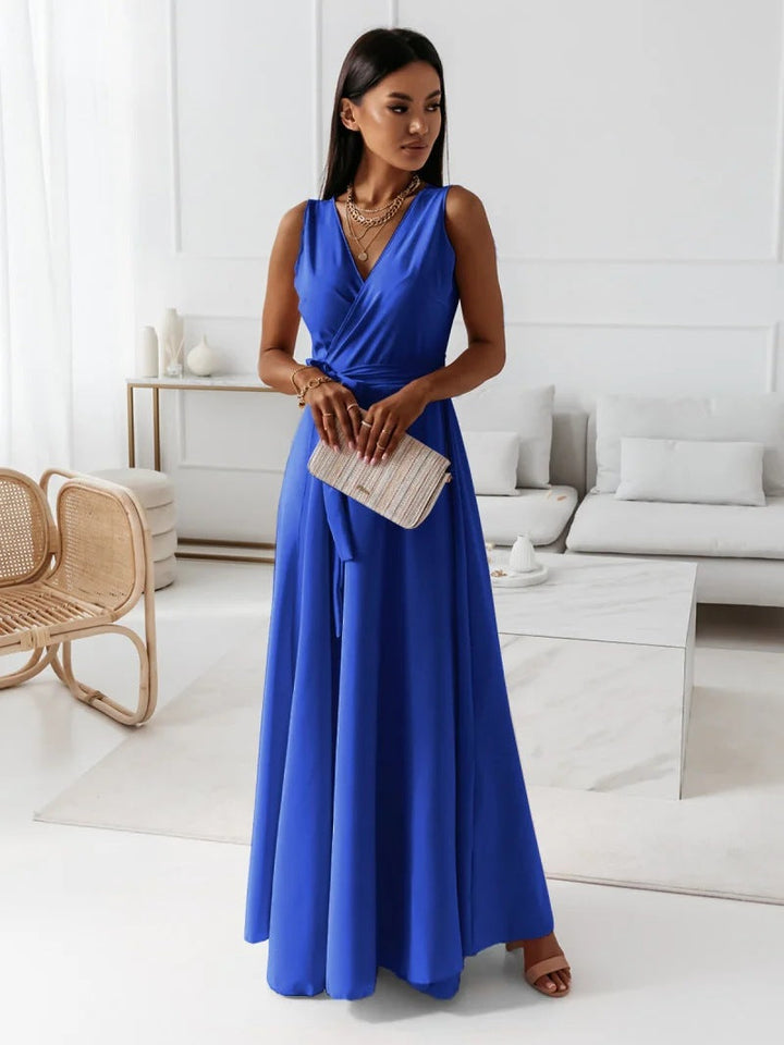 Grace | Satin Wrap Occasion Maxi Dress
