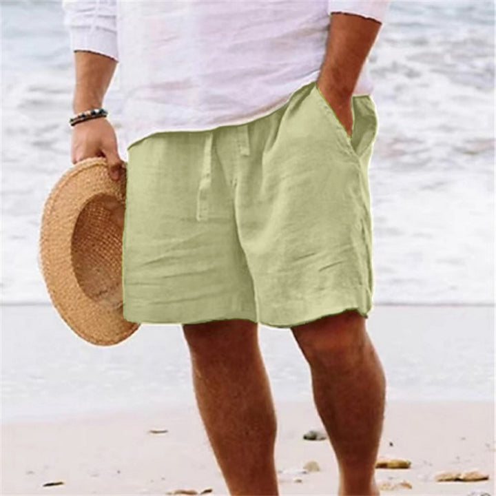 Men's Casual Beach Linen Shorts