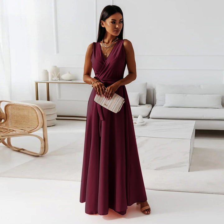 Grace | Satin Wrap Occasion Maxi Dress