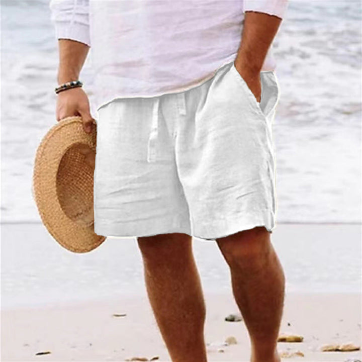 Men's Casual Beach Linen Shorts