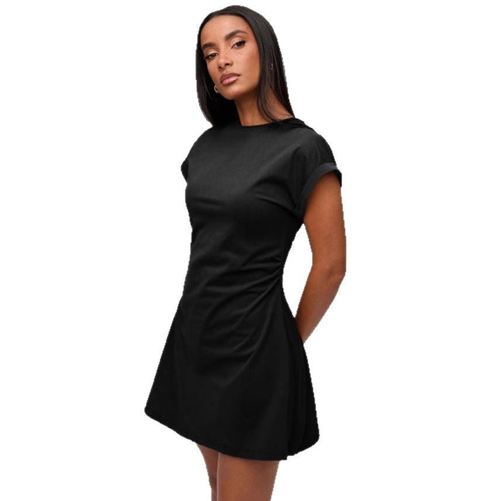 Alessia | Relaxed Short Sleeve Mini Dress