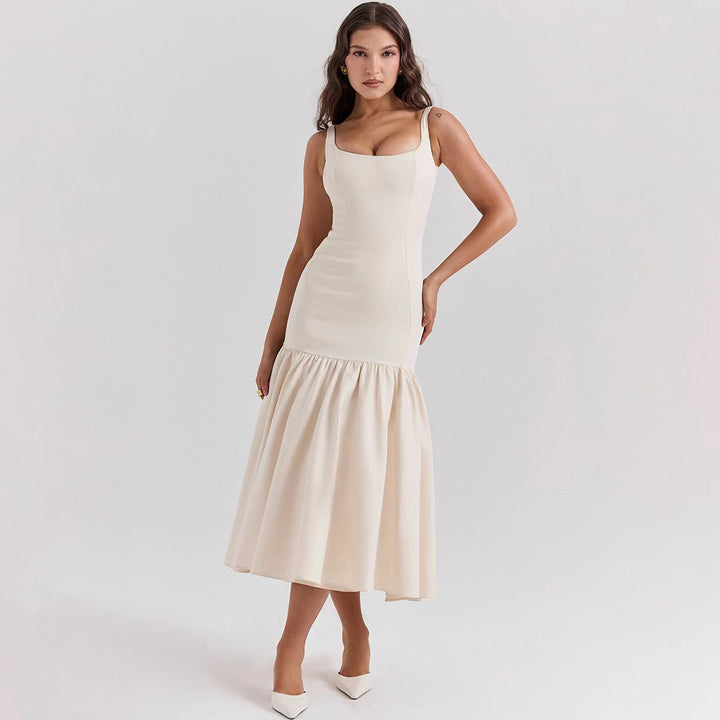 Isabella | Elegant Ruffle Occasion Maxi Dress