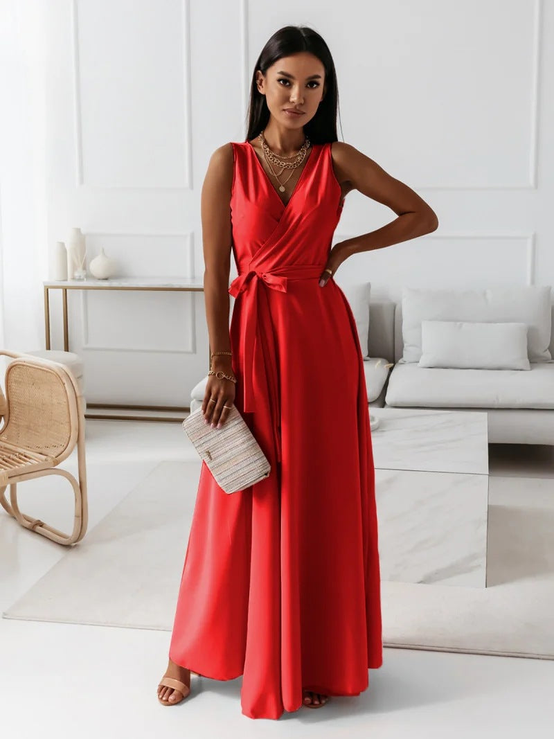 Grace | Satin Wrap Occasion Maxi Dress