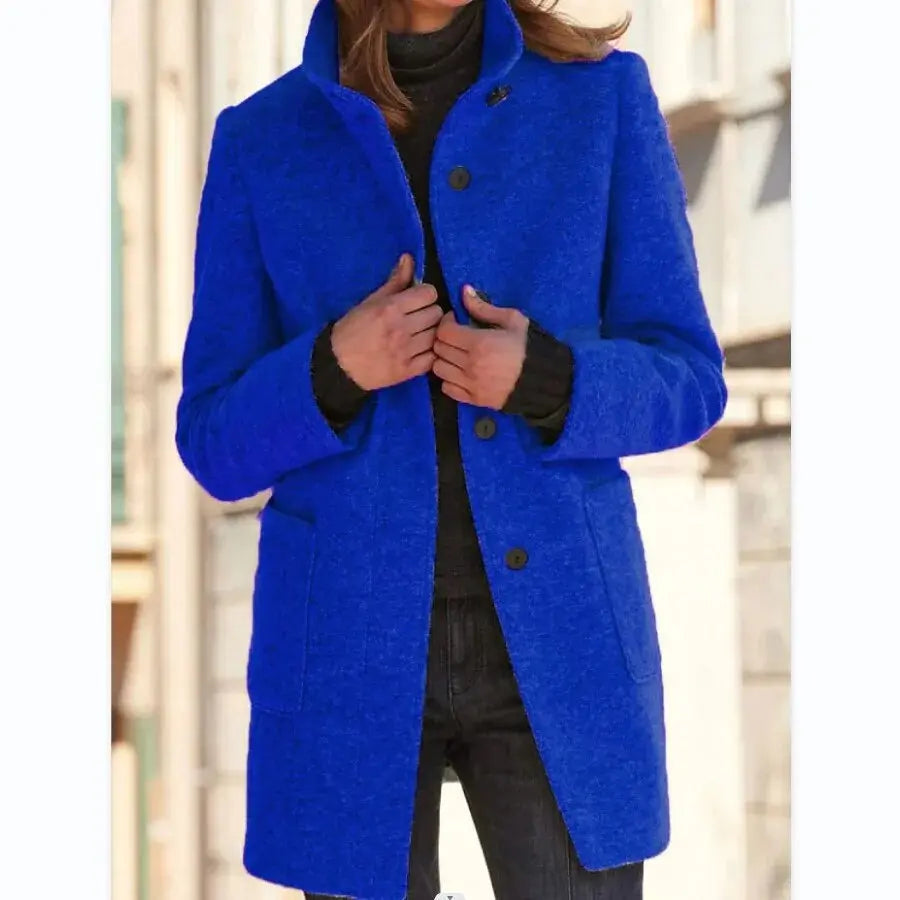 Eleanor | Tailored Button Front Wool Coat