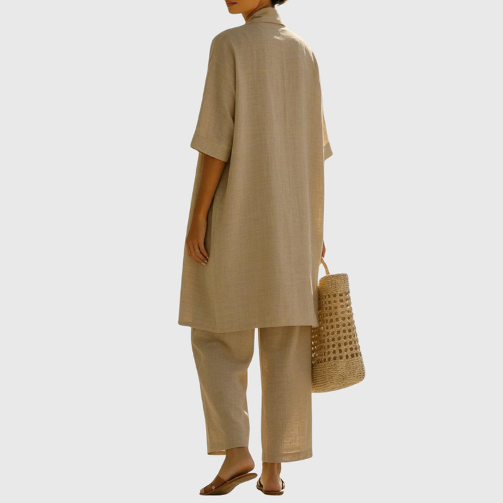 Women's Summer Linen Three Piece Set