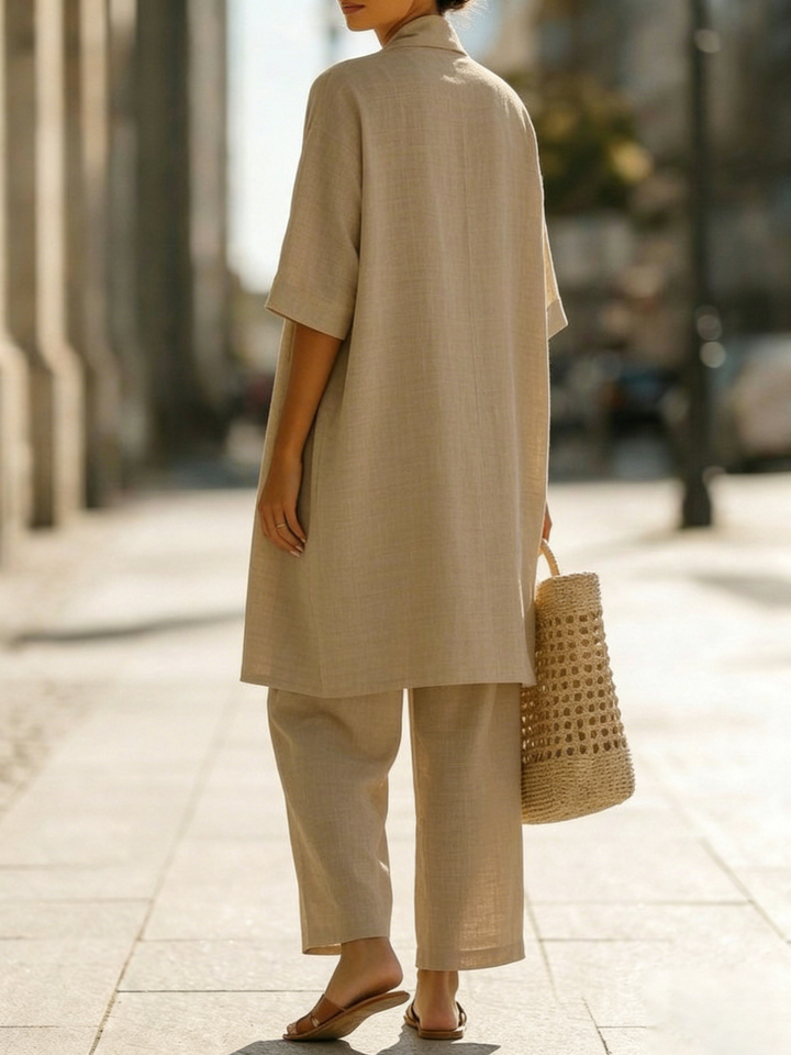 Women's Summer Linen Three Piece Set