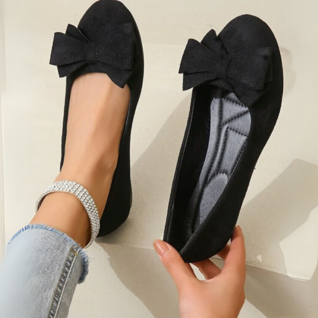 Womens Bow Ballet Flats