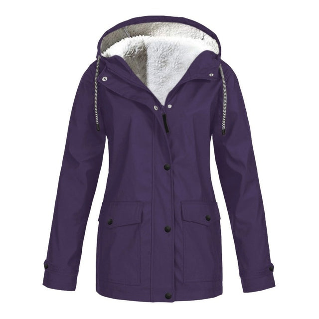 Grace | Waterproof Fleece Lined Hooded Jacket