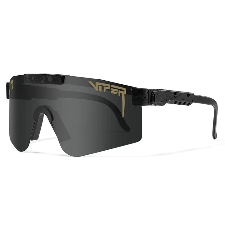 Sport Shield Sunglasses with Mirrored Lens