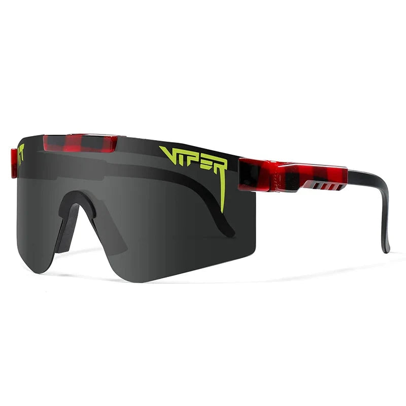 Sport Shield Sunglasses with Mirrored Lens
