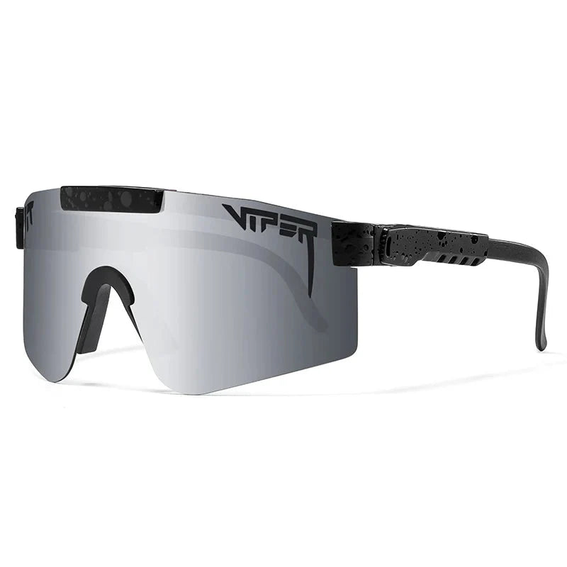Sport Shield Sunglasses with Mirrored Lens