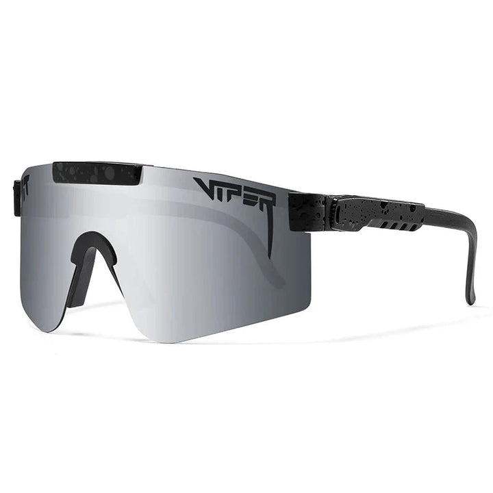 Sport Shield Sunglasses with Mirrored Lens