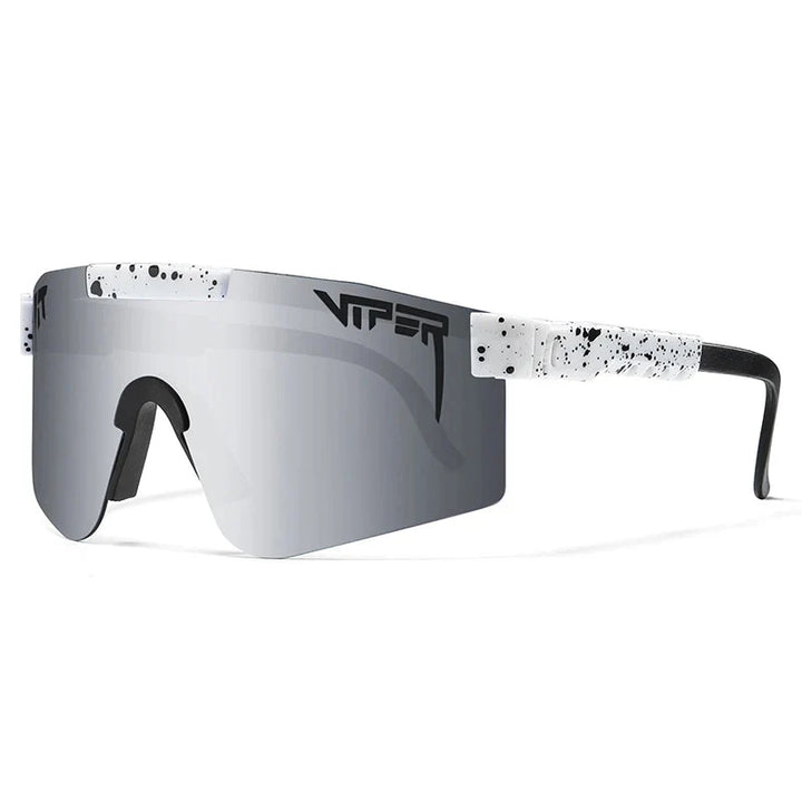 Sport Shield Sunglasses with Mirrored Lens