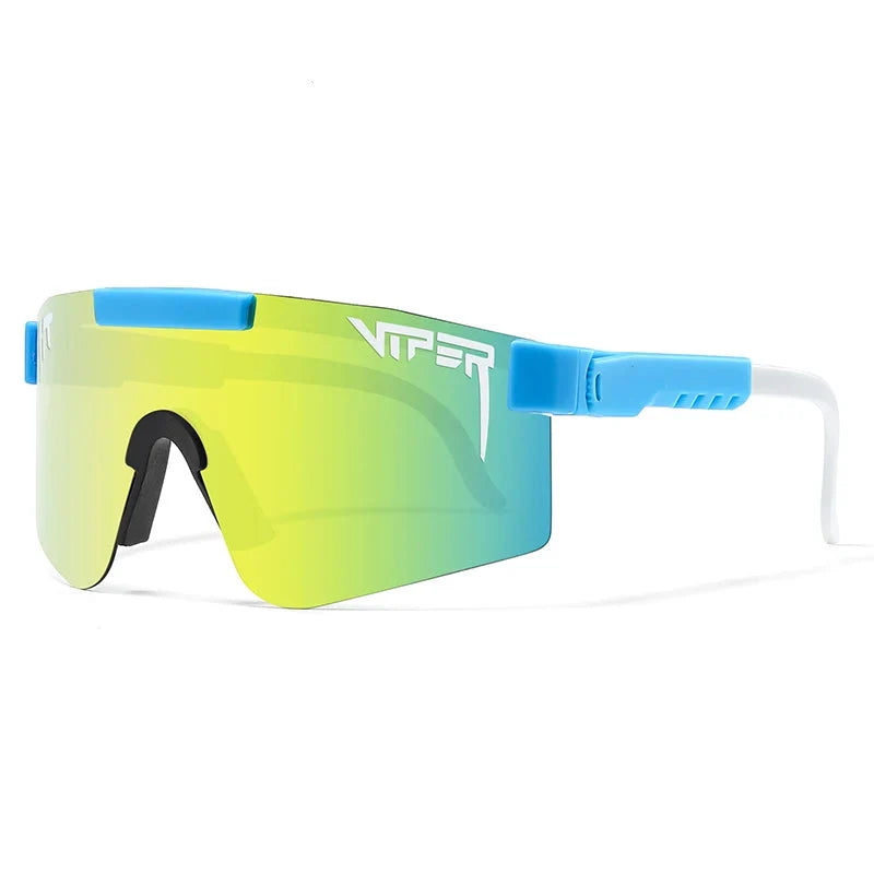 Sport Shield Sunglasses with Mirrored Lens