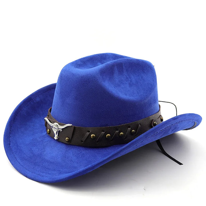 Western Cowboy Hat with Longhorn Concho Band