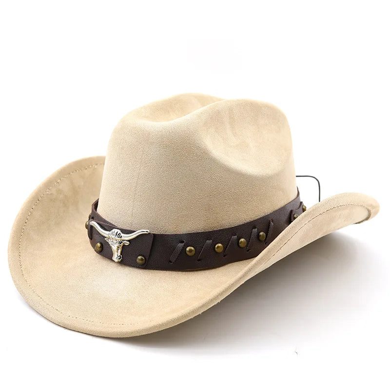 Western Cowboy Hat with Longhorn Concho Band
