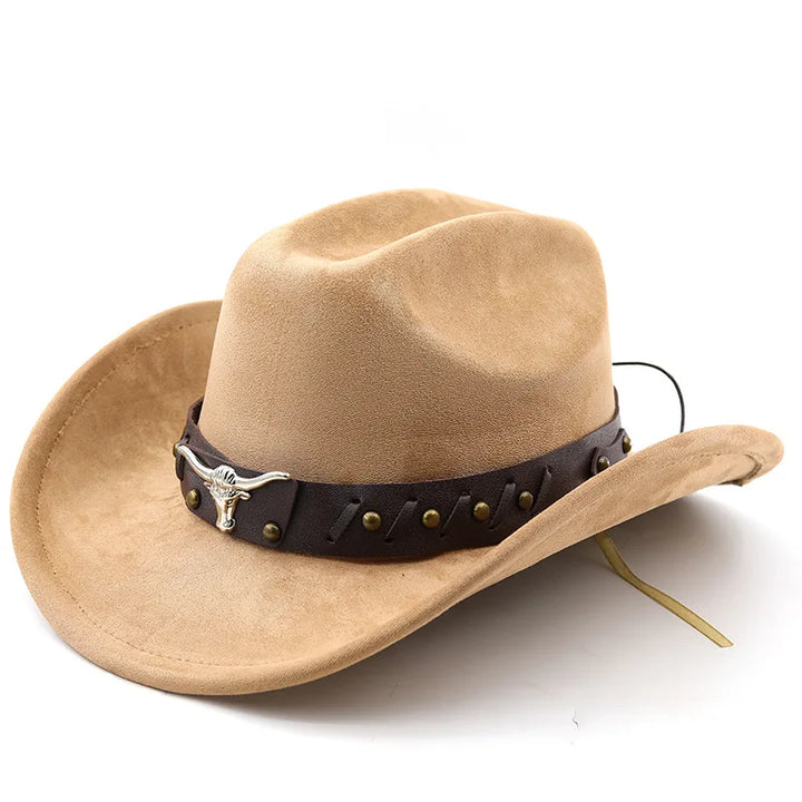 Western Cowboy Hat with Longhorn Concho Band