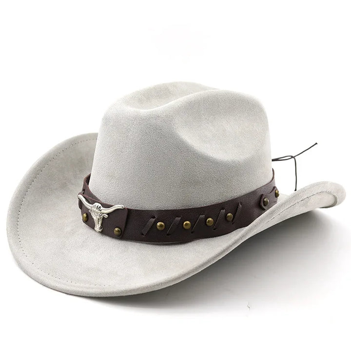 Western Cowboy Hat with Longhorn Concho Band