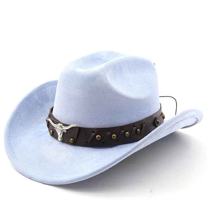 Western Cowboy Hat with Longhorn Concho Band