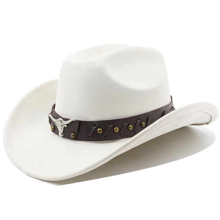 Western Cowboy Hat with Longhorn Concho Band