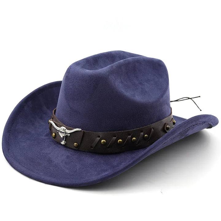 Western Cowboy Hat with Longhorn Concho Band