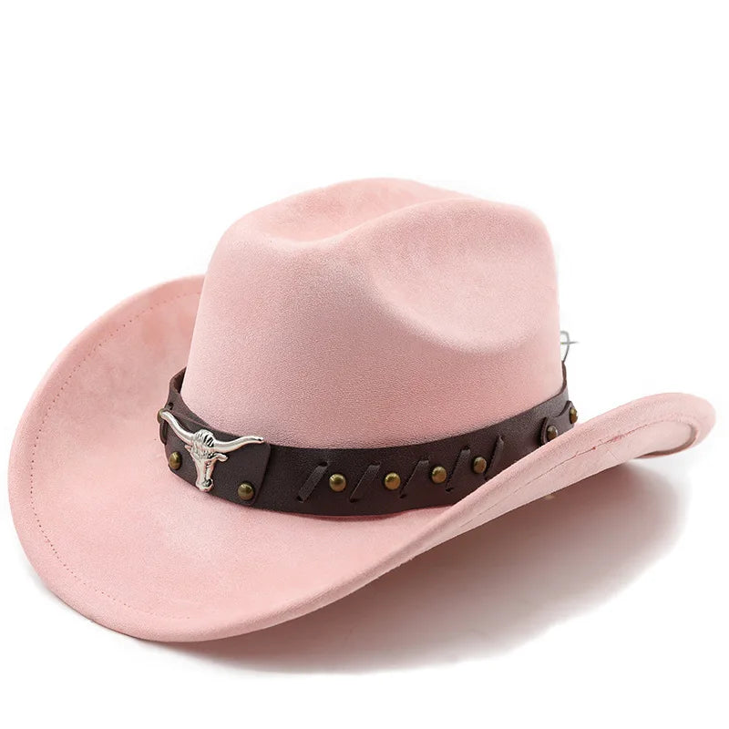 Western Cowboy Hat with Longhorn Concho Band