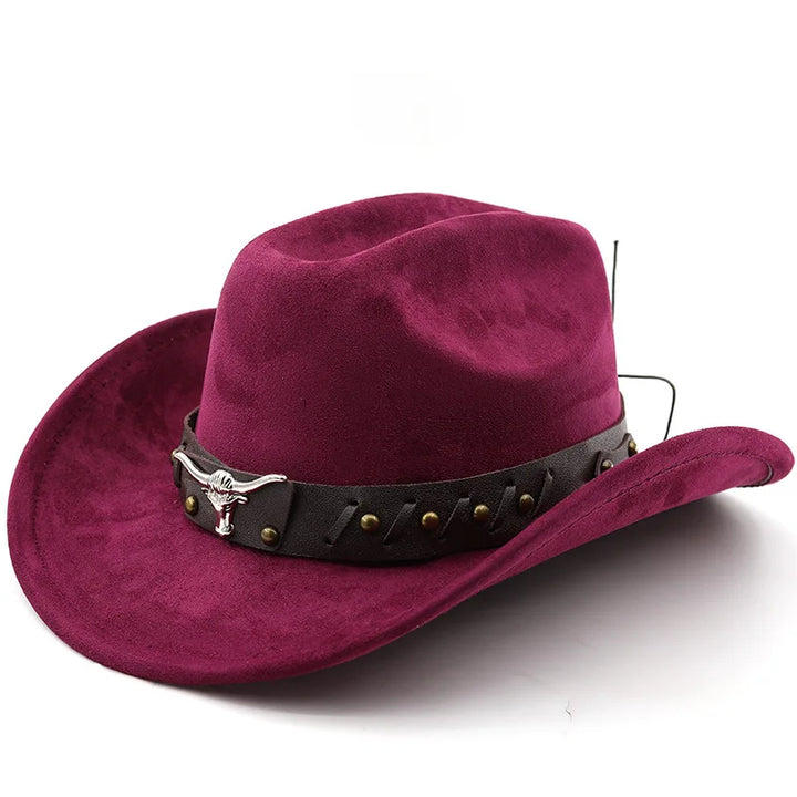 Western Cowboy Hat with Longhorn Concho Band