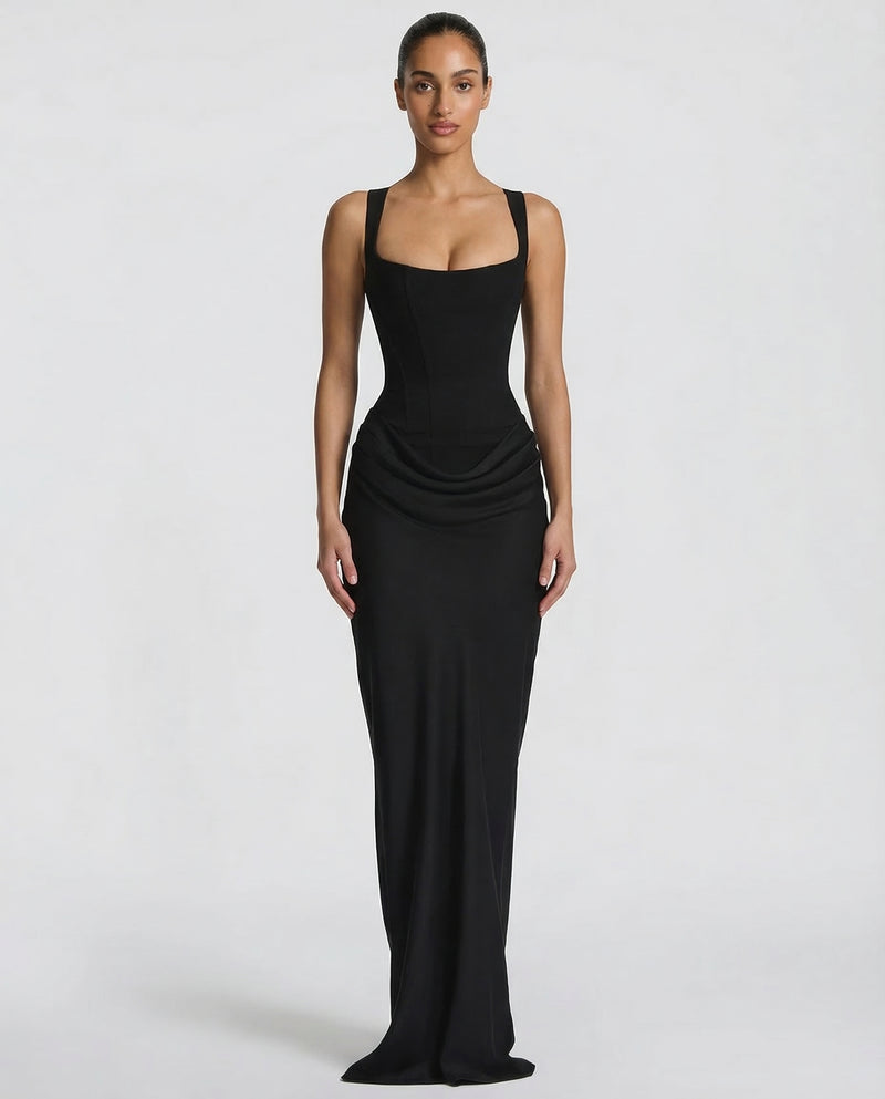Satin Wedding Guest Maxi Dress
