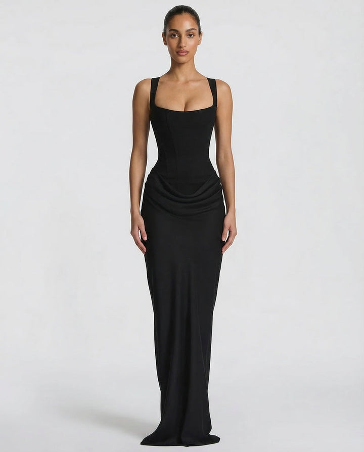 Satin Wedding Guest Maxi Dress